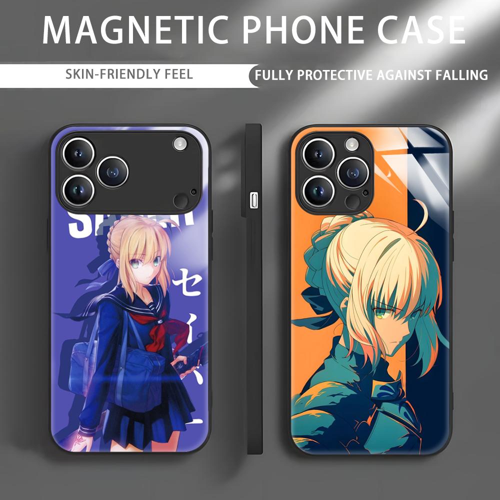 Apple Iphone 16 - Funda de teléfono Anime Fate S-Saber
