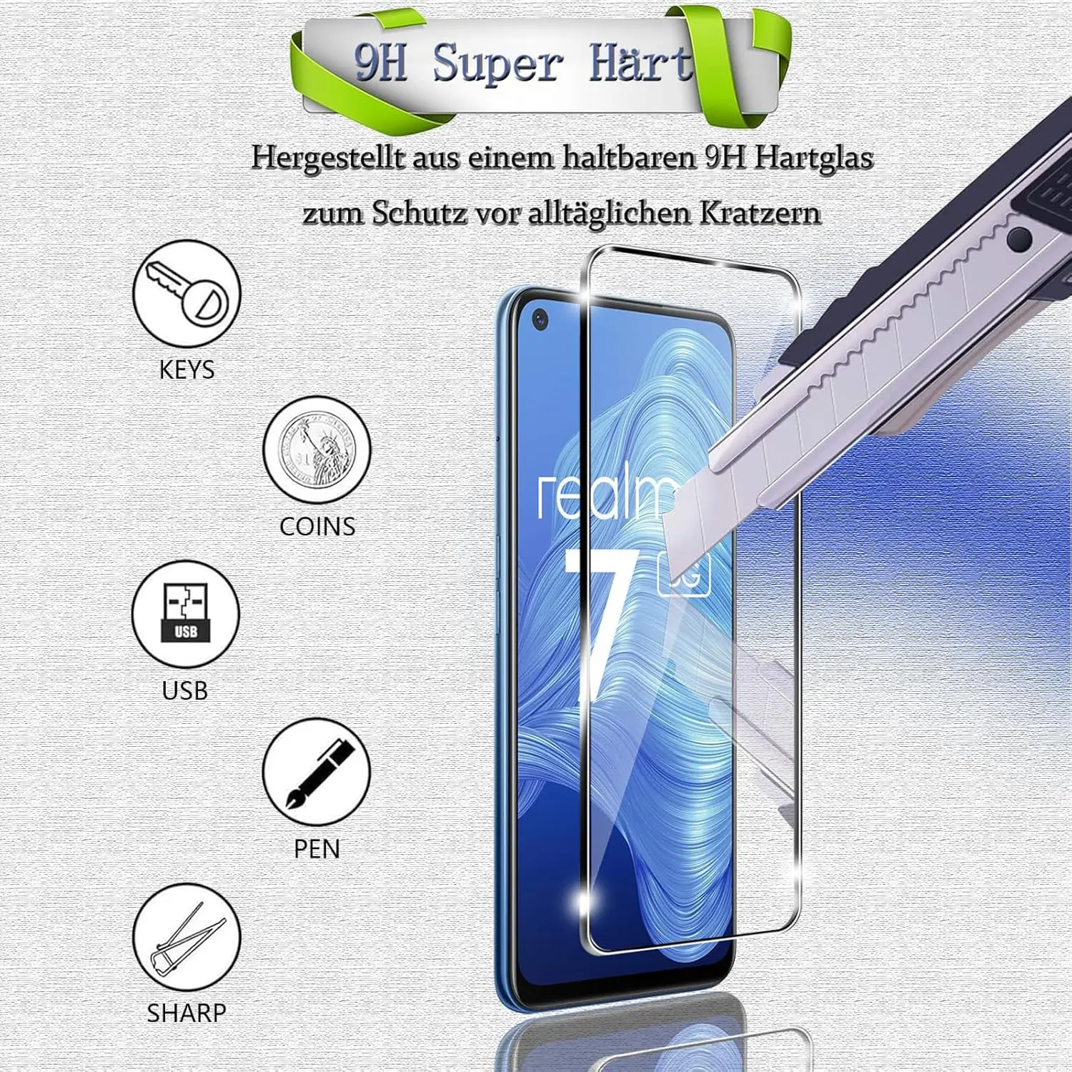 2PCS Cristal Templado para Rea - Realme C67 reseña y precio