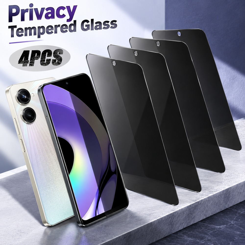 4 unidades de cristal templado - Realme C67 reseña y precio